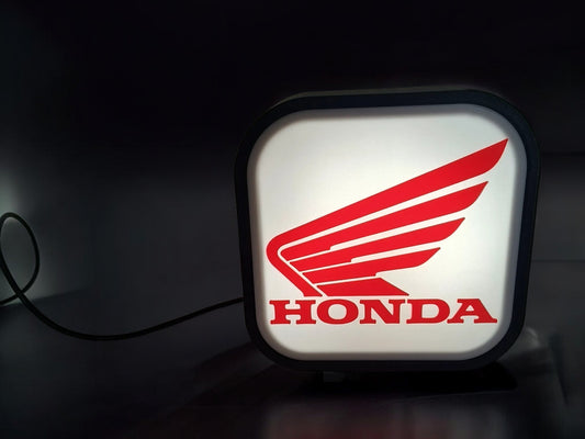 Φωτιζόμενο Lightbox Honda Fan Art – 3D Printed Διακοσμητικό με USB Τροφοδοσία