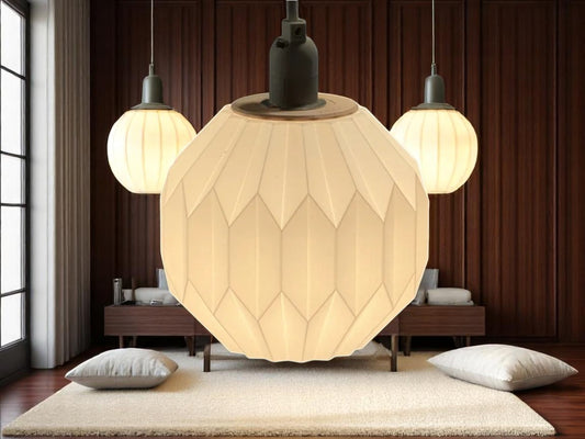 Γεωμετρική Κρεμαστή Λάμπα Οροφής | Origami-Inspired 3D Printed Pendant Light