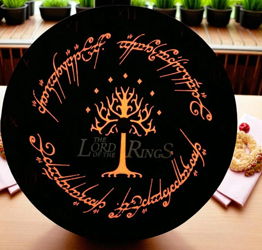 Φωτιζόμενο Ρολόι Τοίχου – 3D Printed Fan Art “The Lord of the Rings”