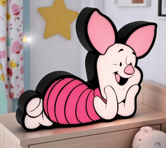 3D Διακοσμητικό Φωτιστικό LED Γουρουνάκι (Piglet) - USB Λάμπα Νυκτός
