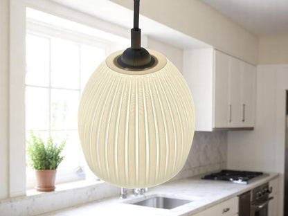 Ραβδωτό 3D Print Φωτιστικό Οροφής "Nordic Dome"