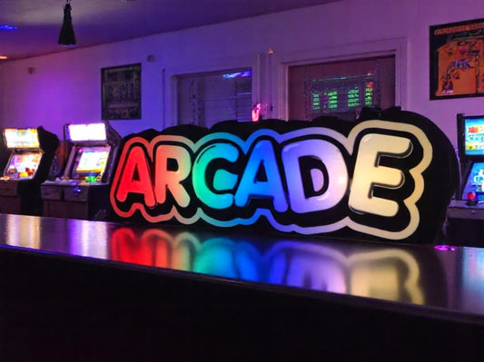 3D Printed Lightbox "ARCADE" – Colorful Retro Design