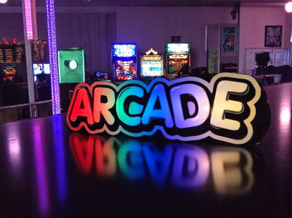 Φωτιστικό Lightbox "ARCADE" 3D Printed – Πολύχρωμο Retro Design 