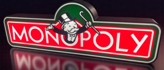 3D Printed Lightbox "Monopoly" – Classic Board Game Style