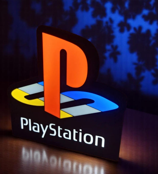 3D Printed Lightbox "PlayStation" – Classic Gaming Logo