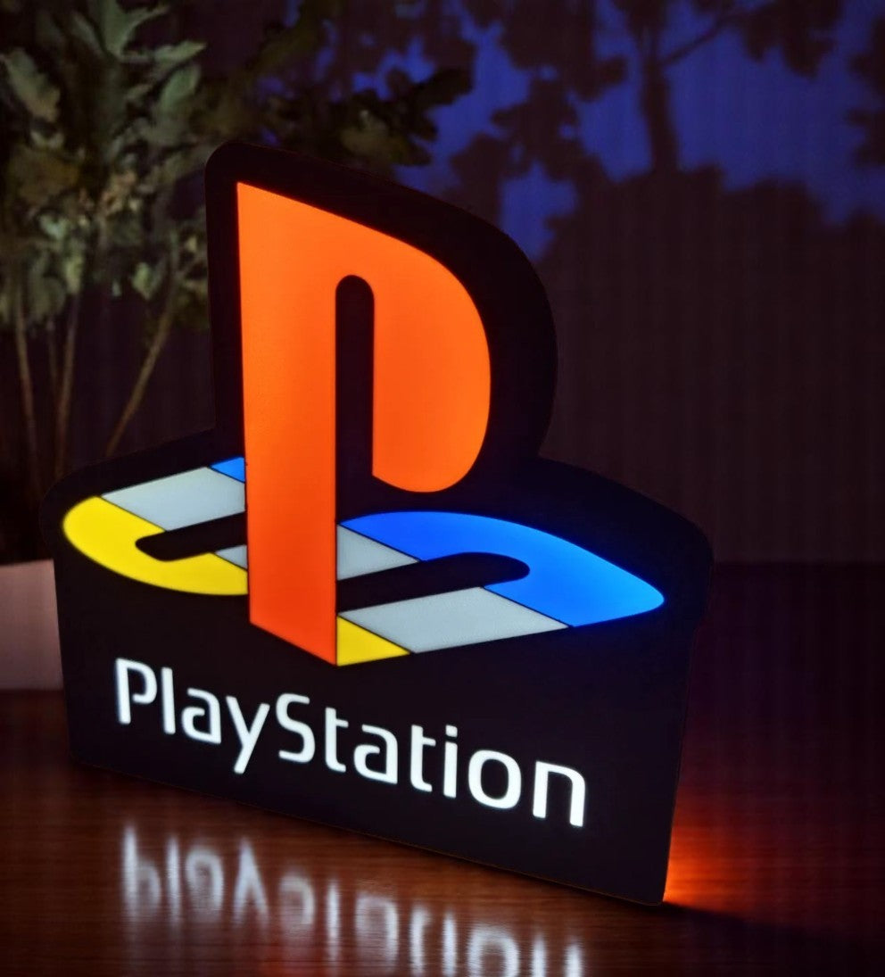 Φωτιστικό Lightbox "PlayStation" 3D Printed – Κλασικό Gaming Logo
