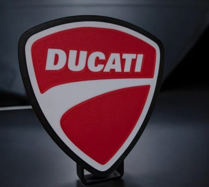 Ducati Fan Art Lightbox – Φωτιζόμενο 3D Printed Διακοσμητικό με USB Τροφοδοσία