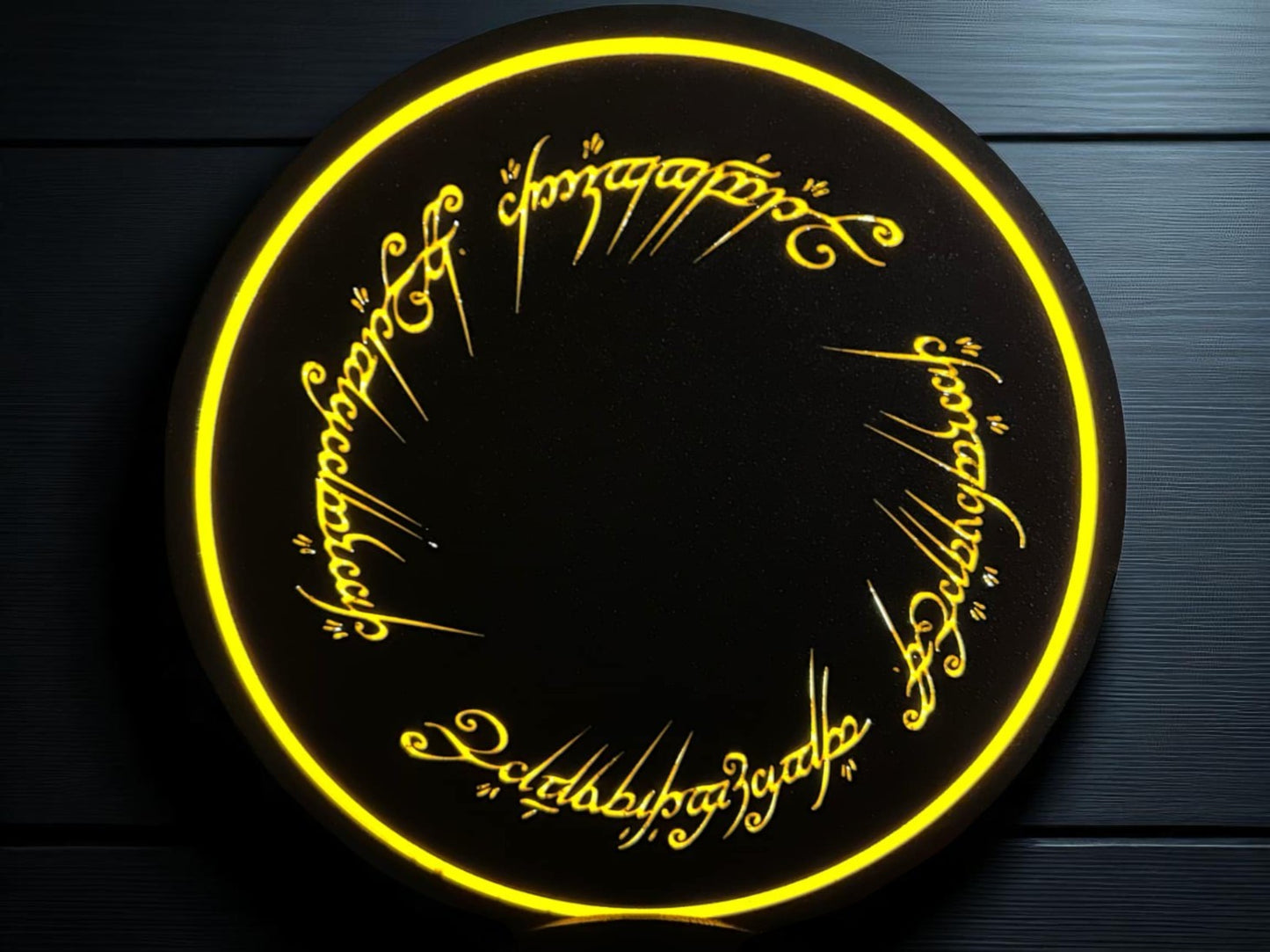 Φωτιζόμενο Lightbox "Το Ένα Δαχτυλίδι" – Χειροποίητο 3D Fan Art Διακοσμητικό