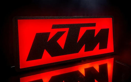Φωτεινό Lightbox KTM Racing – Ready-to-Race Fan Art Διακοσμητικό