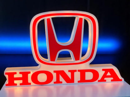 Φωτεινό Lightbox Λογότυπο HONDA Αυτοκινήτου – Fan Art Διακοσμητικό για Λάτρεις Αυτοκινήτων