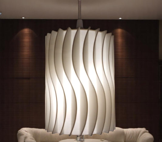 Κυματιστό Φωτιστικό Οροφής "Wave Elegance" | Μοντέρνο 3D Εκτυπωμένο Φωτιστικό