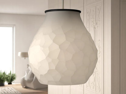 Μωσαϊκό Φωτός | Geometric Mosaic 3D Printed Pendant - Illuminated Architectural Poetry