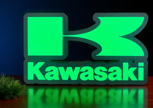 Φωτεινό Lightbox Kawasaki Retro – Φωτεινό Fan Art Διακοσμητικό