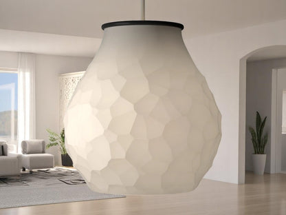 Μωσαϊκό Φωτός | Geometric Mosaic 3D Printed Pendant - Illuminated Architectural Poetry