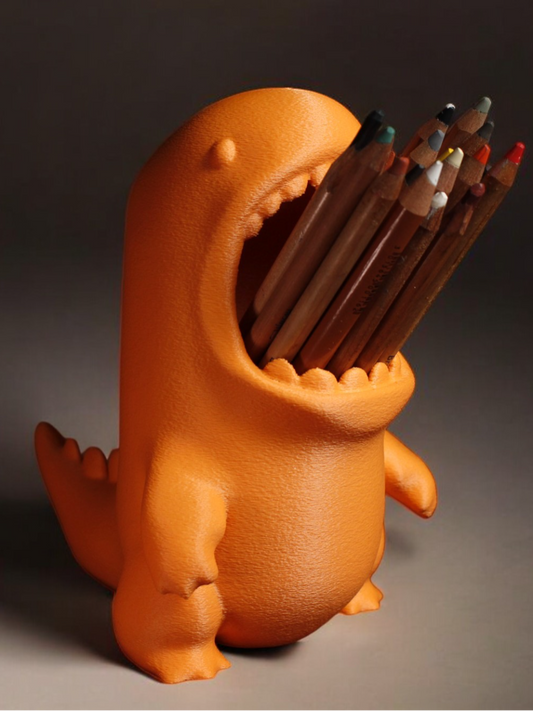 Dinosaur-Shaped Pencil holder