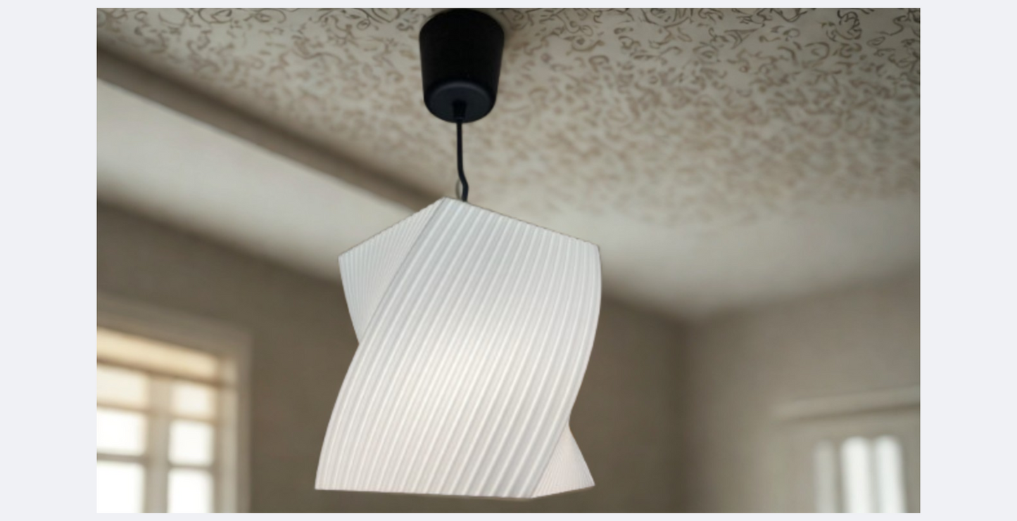 Κρεμαστό Φωτιστικό Twist Flow – Μοντέρνος Minimal Φωτισμός Οροφής