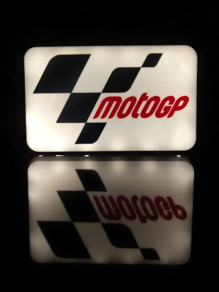 MotoGP Fan Art Lightbox – 3D Printed Αγωνιστικό Φωτιστικό με USB Τροφοδοσία