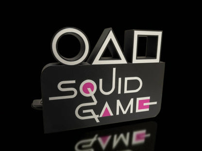 Φωτιζόμενο 3D Lightbox “Squid Game” – Pop Culture Fan Art Διακόσμηση
