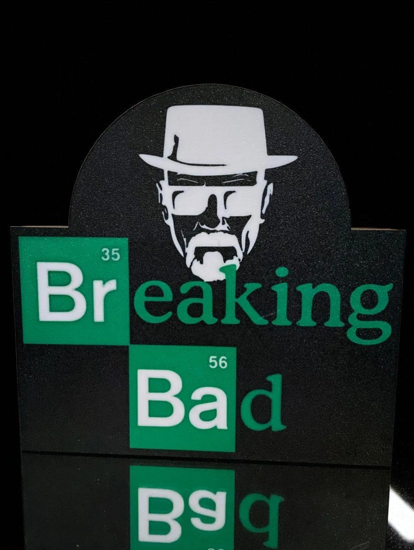 Φωτιζόμενο 3D Lightbox “Breaking Bad” – Fan Art Διακόσμηση με Χημική Ακρίβεια