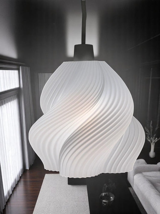 Κυματοειδές 3D Print Φωτιστικό Οροφής "Wave Sculpture"