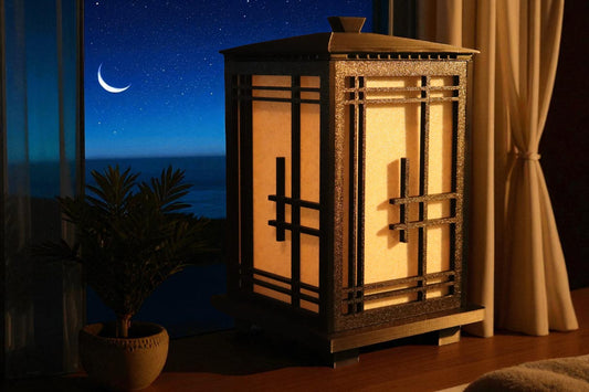 3D Printed Επιτραπέζιο Φωτιστικό – Ιαπωνικό Στυλ Takumi με Κομψότητα Zen