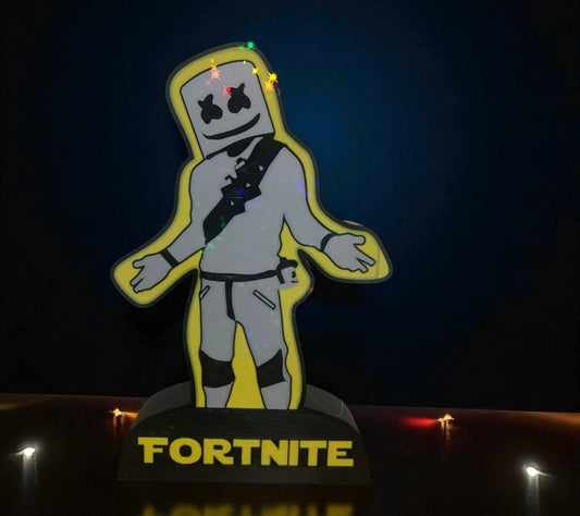 3D Printed Lightbox “Marshmello Style” – Εμπνευσμένο από το Fortnite