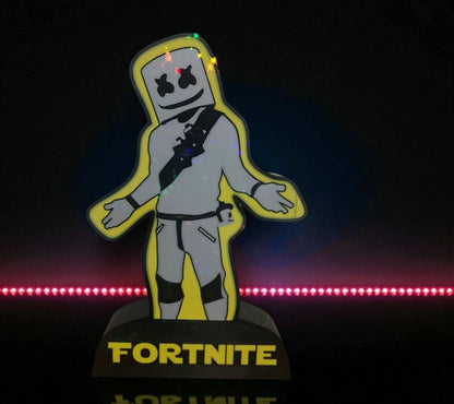 3D Printed Lightbox “Marshmello Style” – Εμπνευσμένο από το Fortnite
