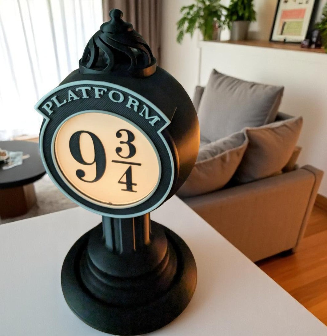 Φωτιστικό Πλατφόρμα 9¾ – 3D Printed Fan Art Φανάρι από τον Κόσμο του Χάρι Πότερ