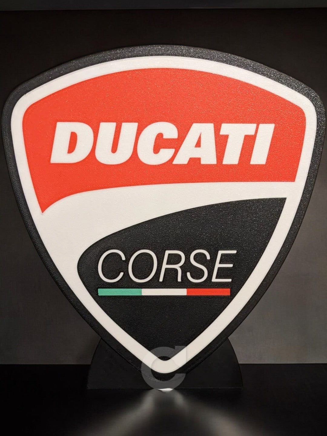 Ducati Corse Fan Art Lightbox – 3D Printed Αγωνιστικό Διακοσμητικό Φως με USB