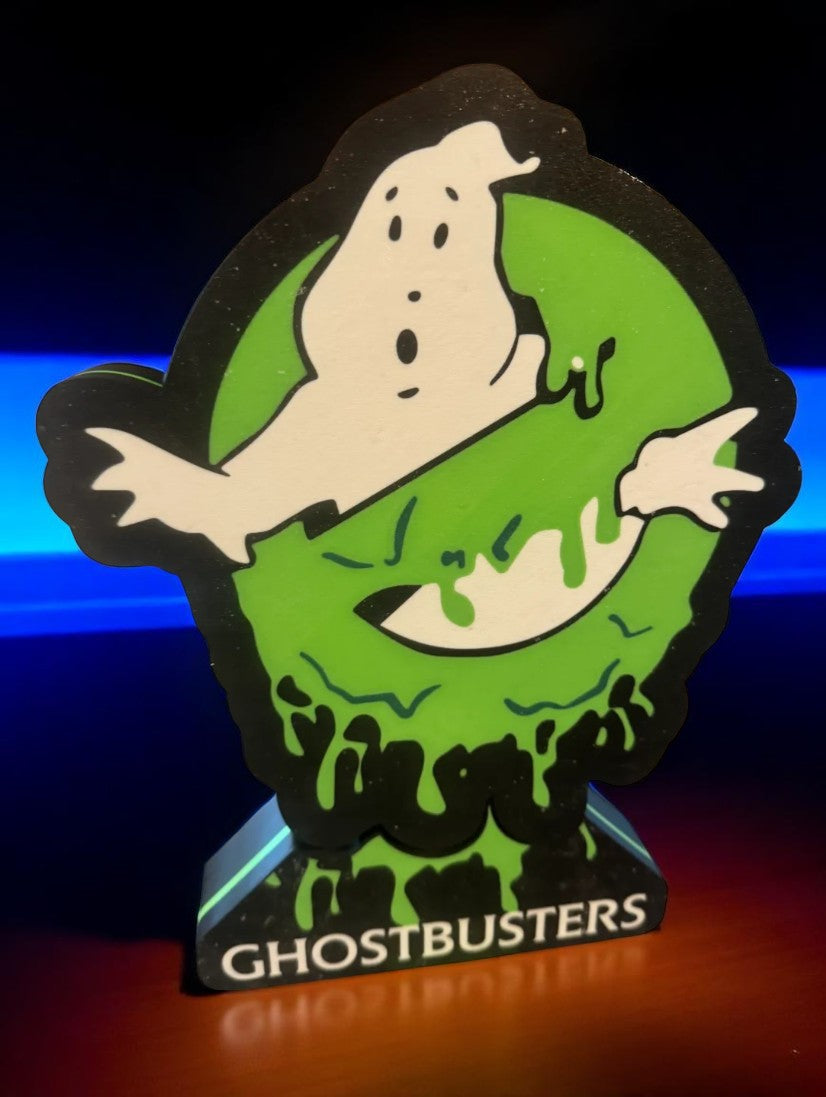 Ghostbusters Slimed – 3D Printed Fan Art Φωτιστικό με Retro Αισθητική και Πράσινη Λάμψη