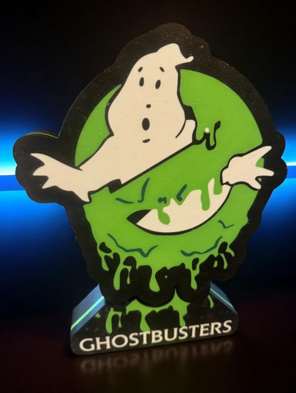 Ghostbusters Slimed – 3D Printed Fan Art Φωτιστικό με Retro Αισθητική και Πράσινη Λάμψη