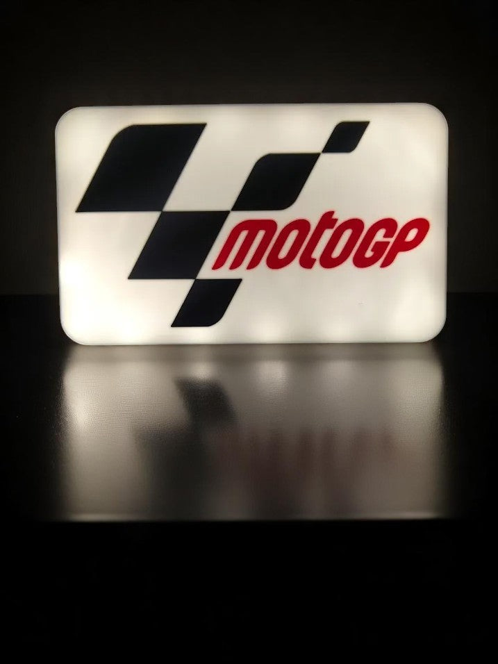 MotoGP Fan Art Lightbox – 3D Printed Αγωνιστικό Φωτιστικό με USB Τροφοδοσία