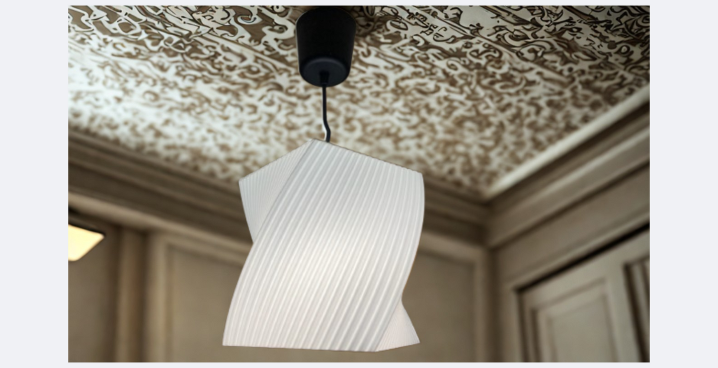 Κρεμαστό Φωτιστικό Twist Flow – Μοντέρνος Minimal Φωτισμός Οροφής