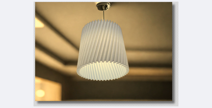 Μοντέρνο Πλισέ Κρεμαστό Φωτιστικό – Διαχρονική Αισθητική & Ήπιος Φωτισμός