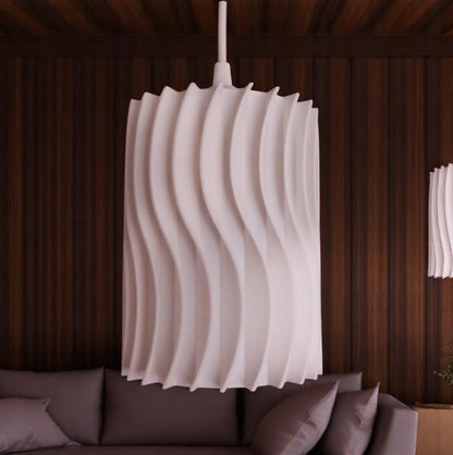 Κυματιστό Φωτιστικό Οροφής "Wave Elegance" | Μοντέρνο 3D Εκτυπωμένο Φωτιστικό