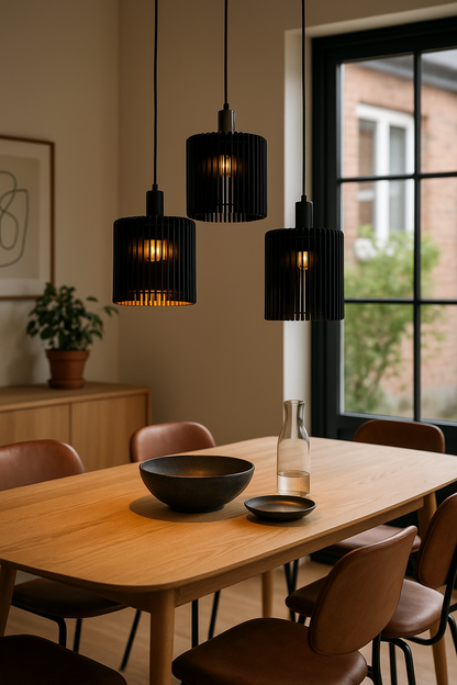 Trio Modern Cylindric Lamps