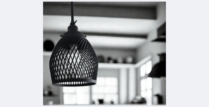 Industrial Mesh Elegance – Premium Pendant Lamp / Μοντέρνο Βιομηχανικό Φωτιστικό Οροφής 
