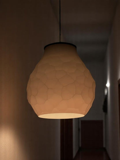 Μωσαϊκό Φωτός | Geometric Mosaic 3D Printed Pendant - Illuminated Architectural Poetry