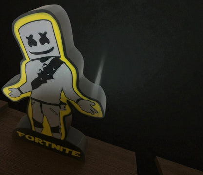 3D Printed Lightbox “Marshmello Style” – Εμπνευσμένο από το Fortnite