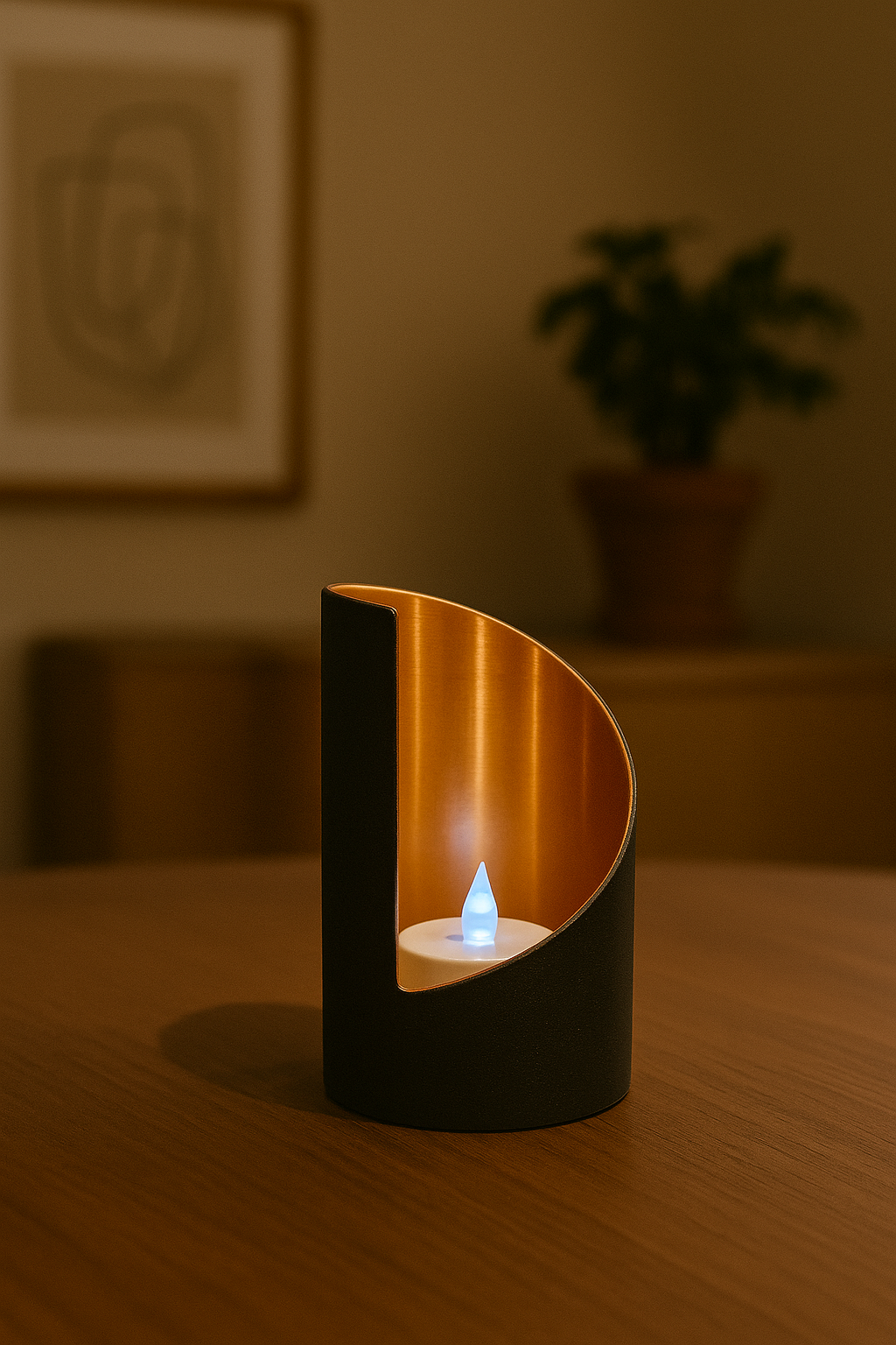 Luna Arc Candle Holder Set – Modern Crescent Tealight Decor | Minimalist Luxury Table Centerpiece