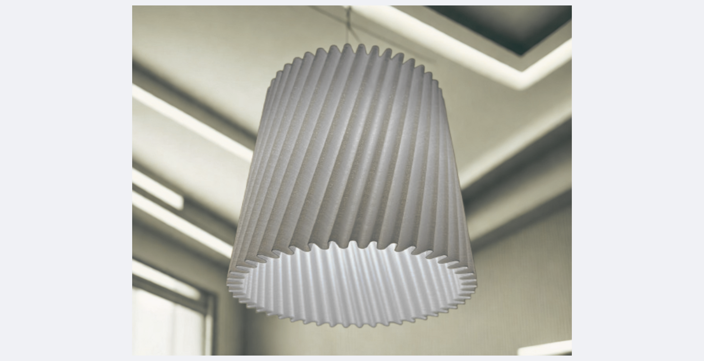 Μοντέρνο Πλισέ Κρεμαστό Φωτιστικό – Διαχρονική Αισθητική & Ήπιος Φωτισμός