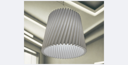 Μοντέρνο Πλισέ Κρεμαστό Φωτιστικό – Διαχρονική Αισθητική & Ήπιος Φωτισμός