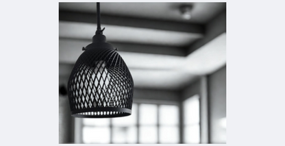 Industrial Mesh Elegance – Premium Pendant Lamp / Μοντέρνο Βιομηχανικό Φωτιστικό Οροφής 