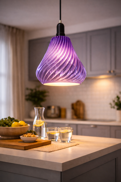 Helix Glow – Κρεμαστό Φωτιστικό Οροφής με Ρευστή Γραμμή 