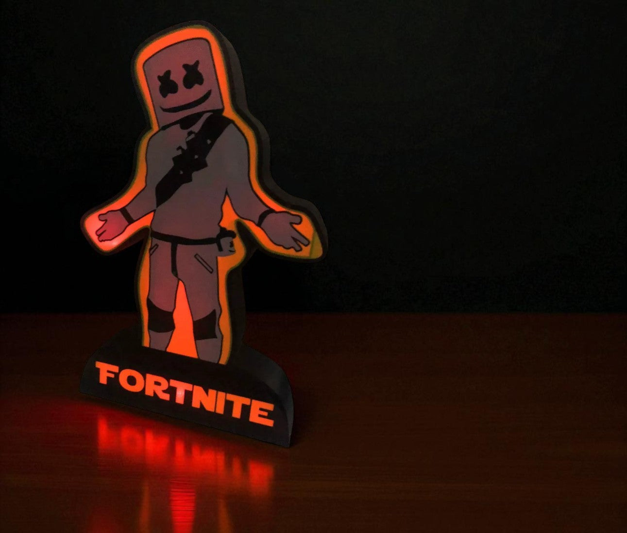 3D Printed Lightbox “Marshmello Style” – Εμπνευσμένο από το Fortnite