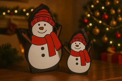 Επιτραπέζια Λάμπα Χιονάνθρωποι (Μεγάλο & Μικρό) | Christmas Table Light