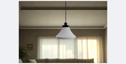 Κρεμαστό Φωτιστικό Πλισέ , Μοντέρνο Minimal Φως Οροφή