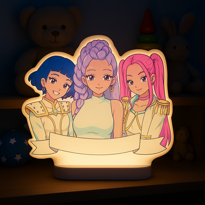 Φωτιζόμενο Lightbox “Huntrix Magic” – Anime Παιδικό Φωτιστικό