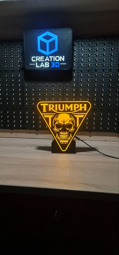 Custom Motorcycle Lightbox – Επιτραπέζιο & Επιτοίχιο Φωτιστικό | Biker LED Lightbox