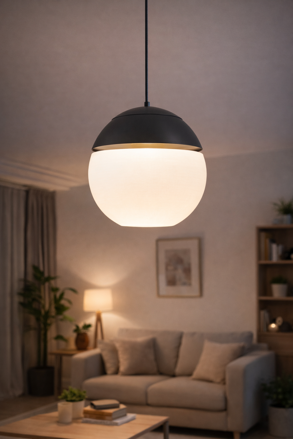 Aura Globe – Μοντέρνο Φωτιστικό Οροφής Διπλού Τόνου